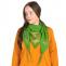 Trojcípý šátek / zelený s mandalou