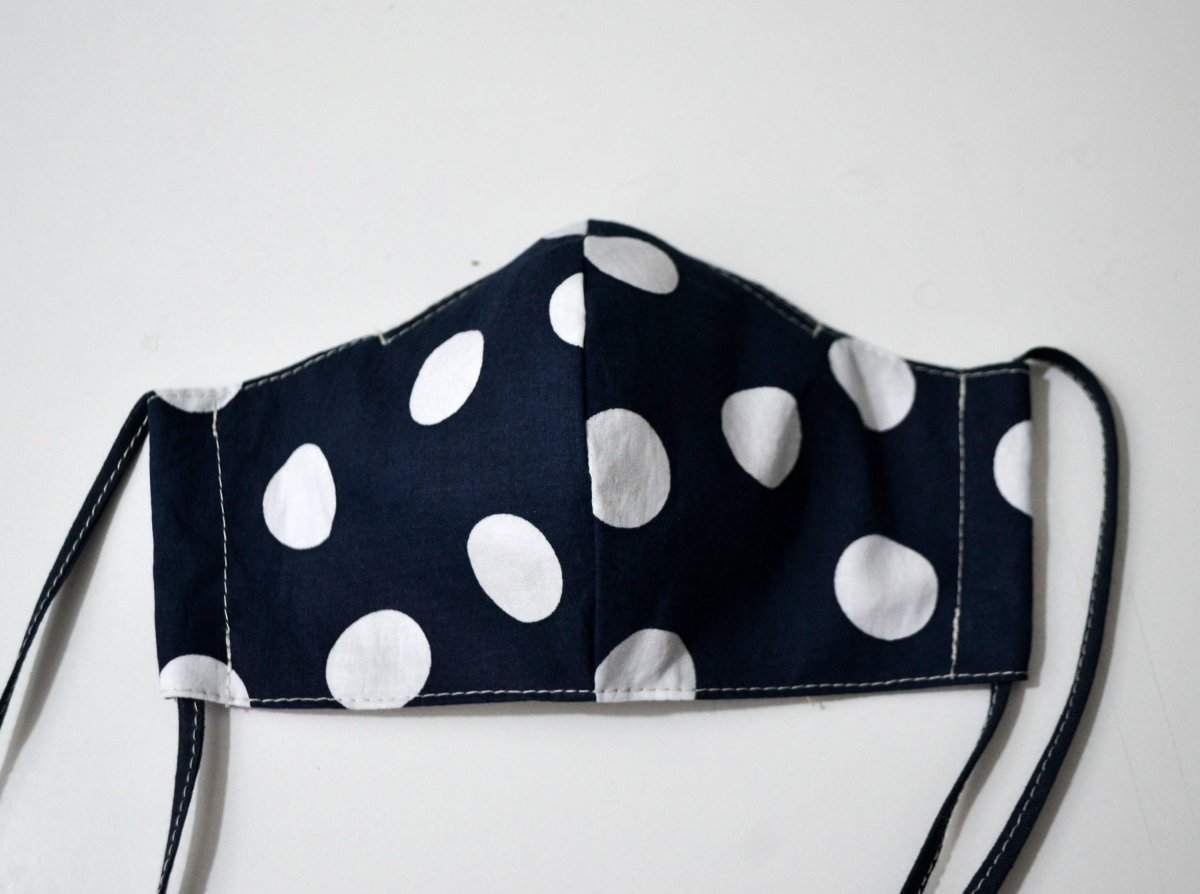  Rouška dámská 2 vrstvy+kapsa -šňůrky