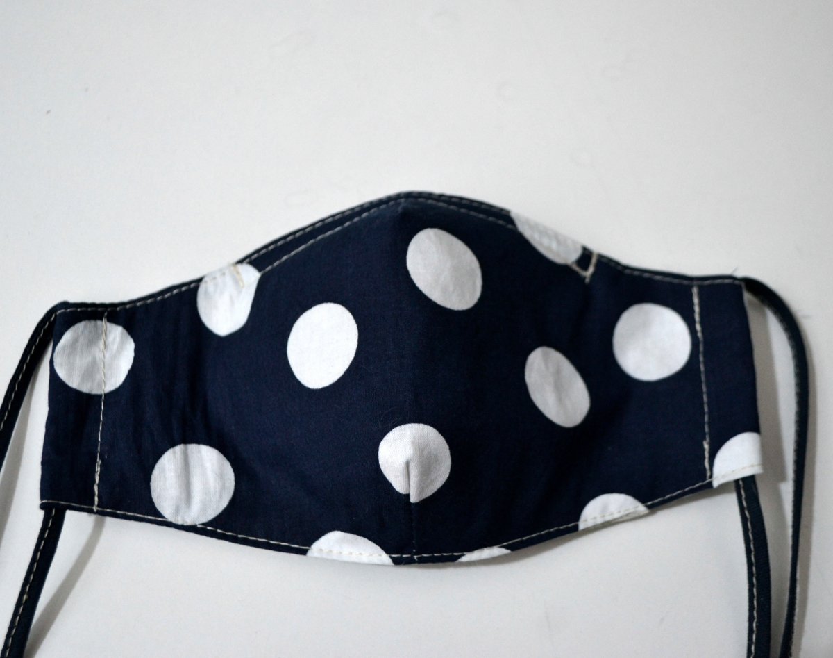 Rouška dámská 2 vrstvy+kapsa -šňůrky