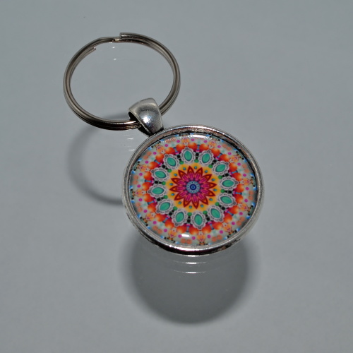 Klíčenka - barevná mandala