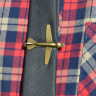 Steampunková spona na kravatu s letadlem II.