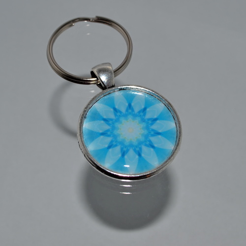 Klíčenka - modrý přívěsek