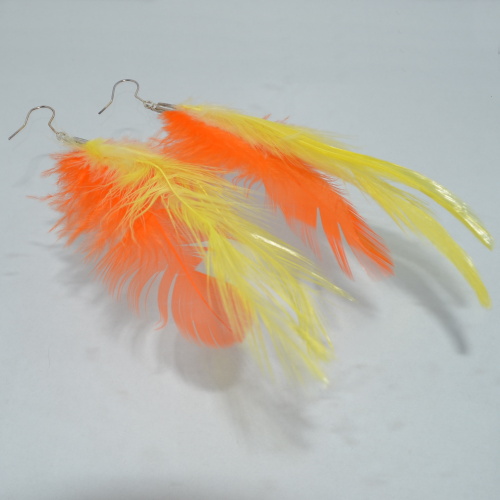 Peří - oranžovo žluté