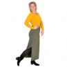 Pouzdrová, dlouhá sukně - ZITA / khaki...M - XL