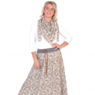 Maxi sukně STELA / kašmír, béžová, vel. S - XXL