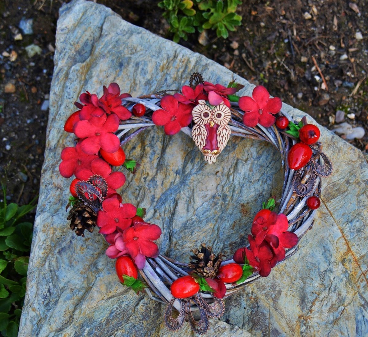 srdíčko šípkové se sovičkou