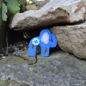 Sloník pro štěstí - sv. modrý