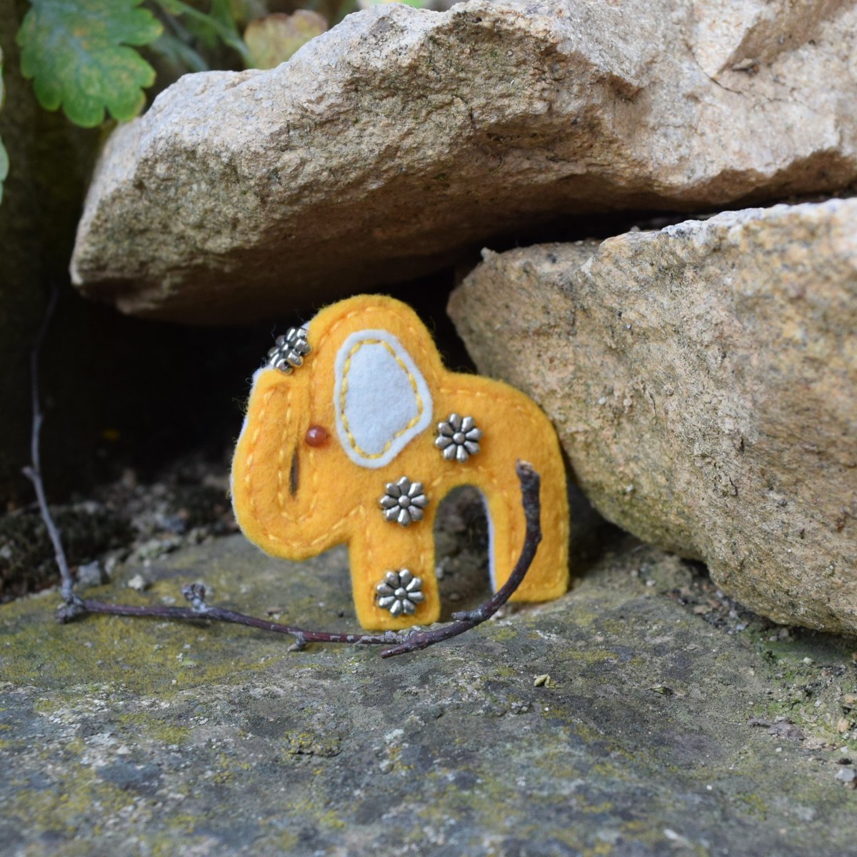 Sloník pro štěstí - žlutý