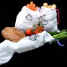 Eko pytlík na nákup potravin - vel. S (34 x 25) / bílý