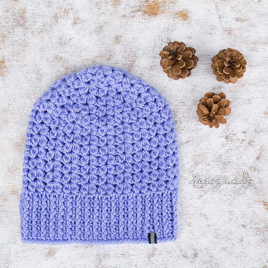 Dámská dlouhá čepice s reflexním prvkem