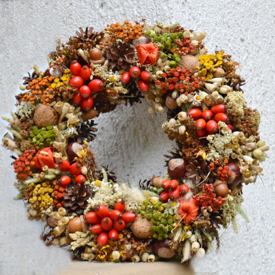 Věnec podzimní šípkový