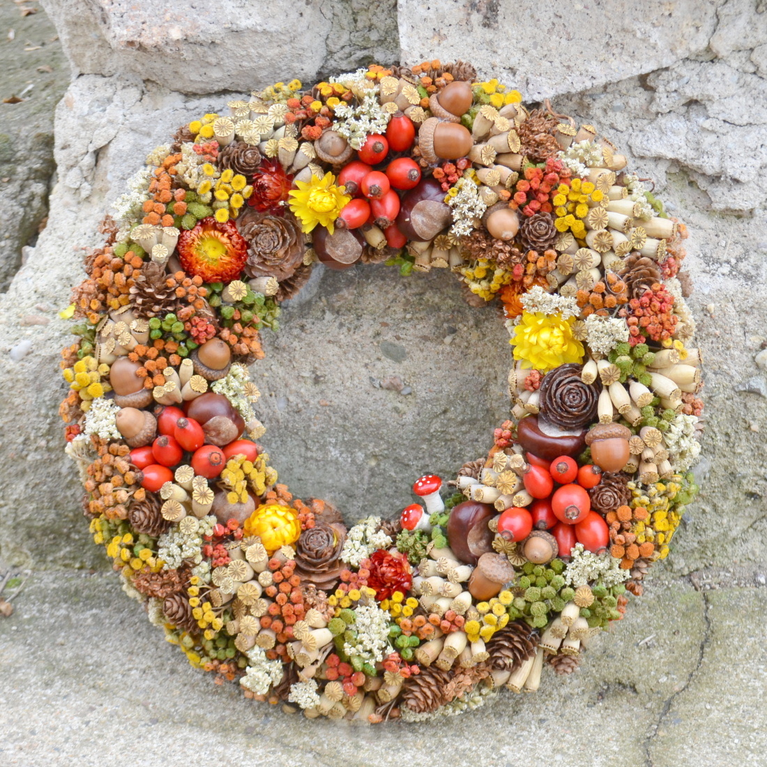 Věnec podzimní šípkový