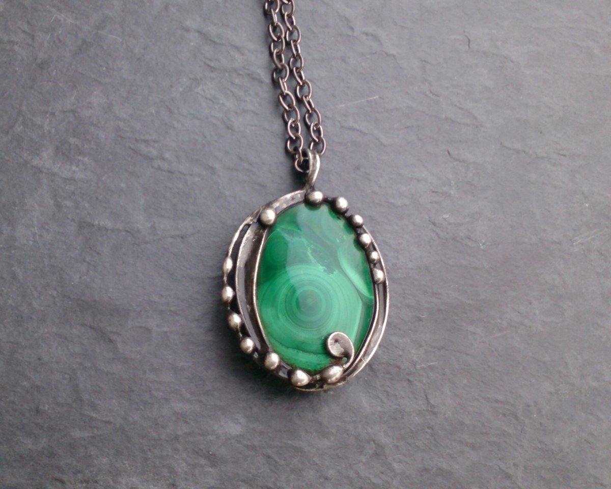 Náhrdelník malachit 