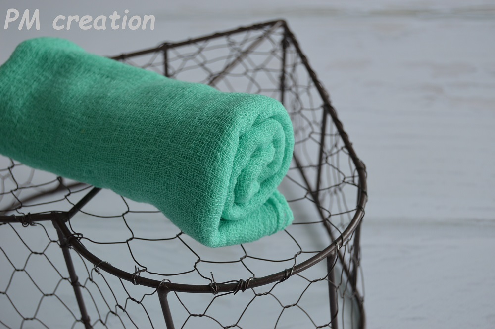 Wrap-dečka na focení miminek  zelená