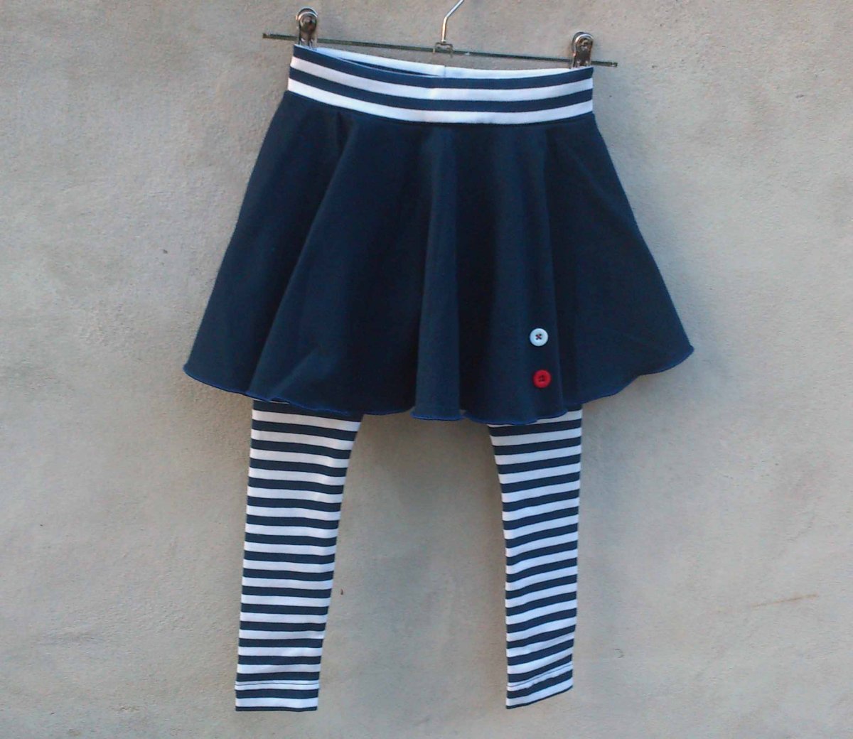 Kolová sukně s dlouhými legínami dívčí