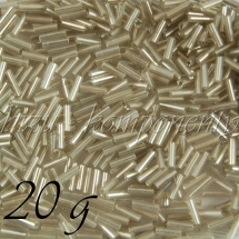 Trubičky, stříbrná barva - 6mm 20g (01 0279)