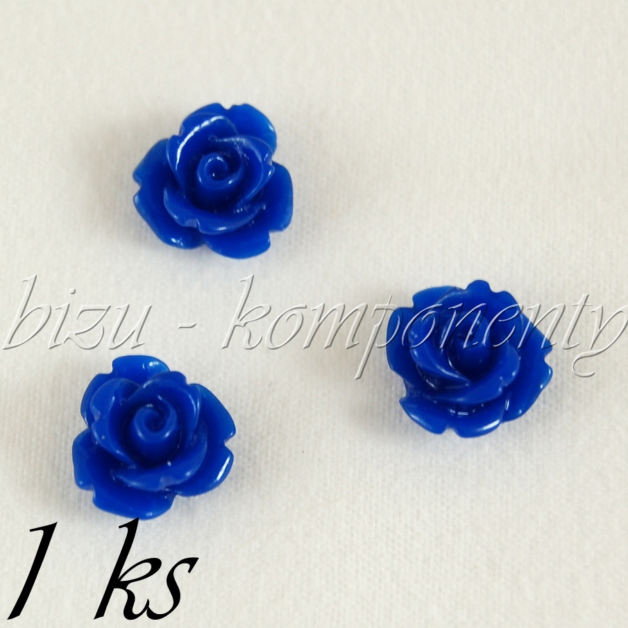 Kabošon modrá růžička (35 0116)