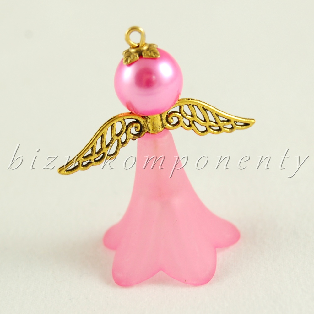 Sada na výrobu pěti růžových andílků (99 0020)