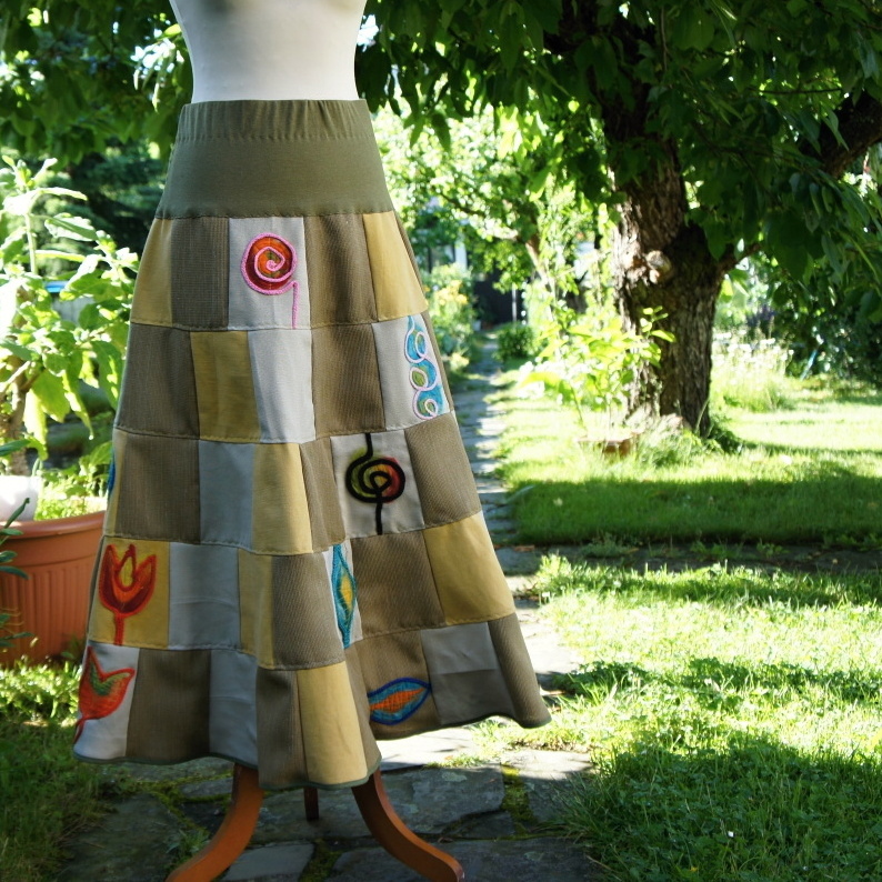 Patchworková sukně Hana Klára