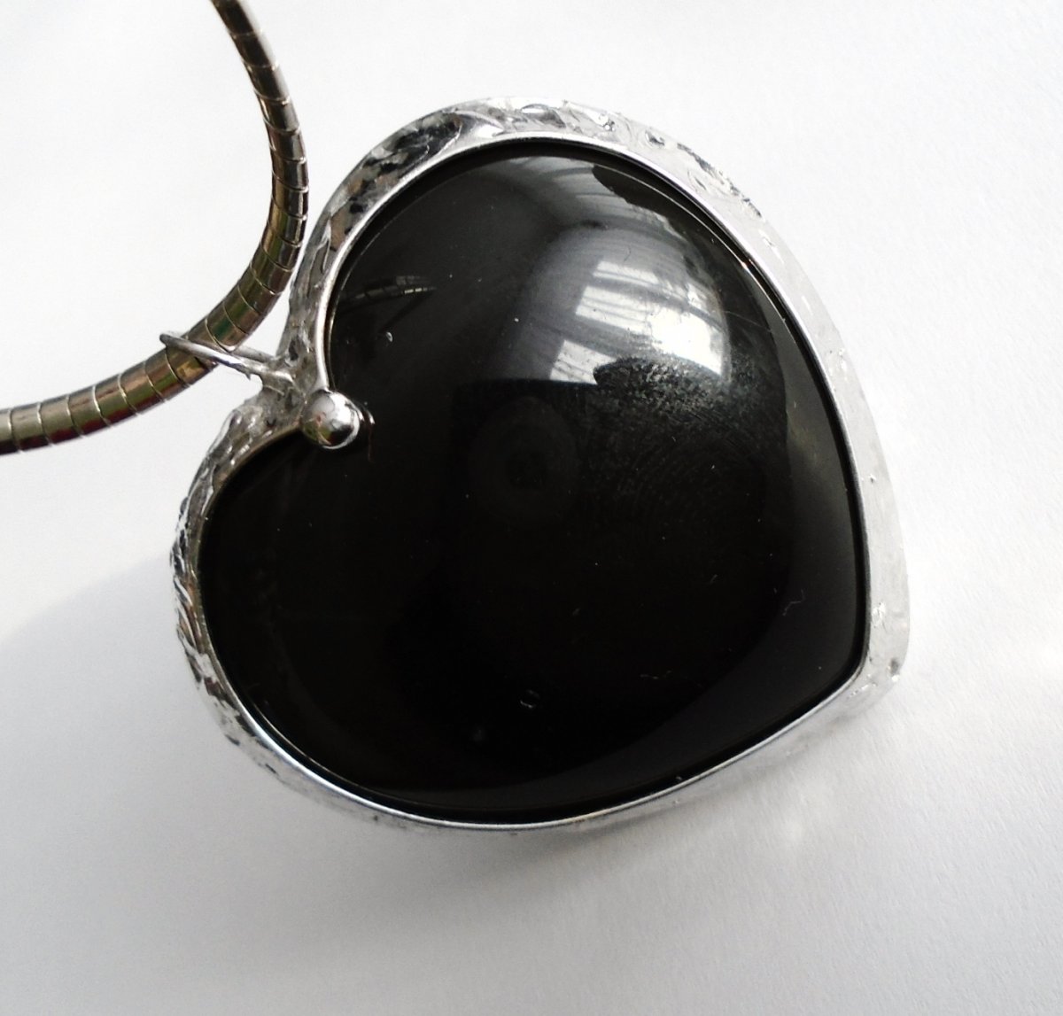 Luxusní srdce černé (obsidián) ...