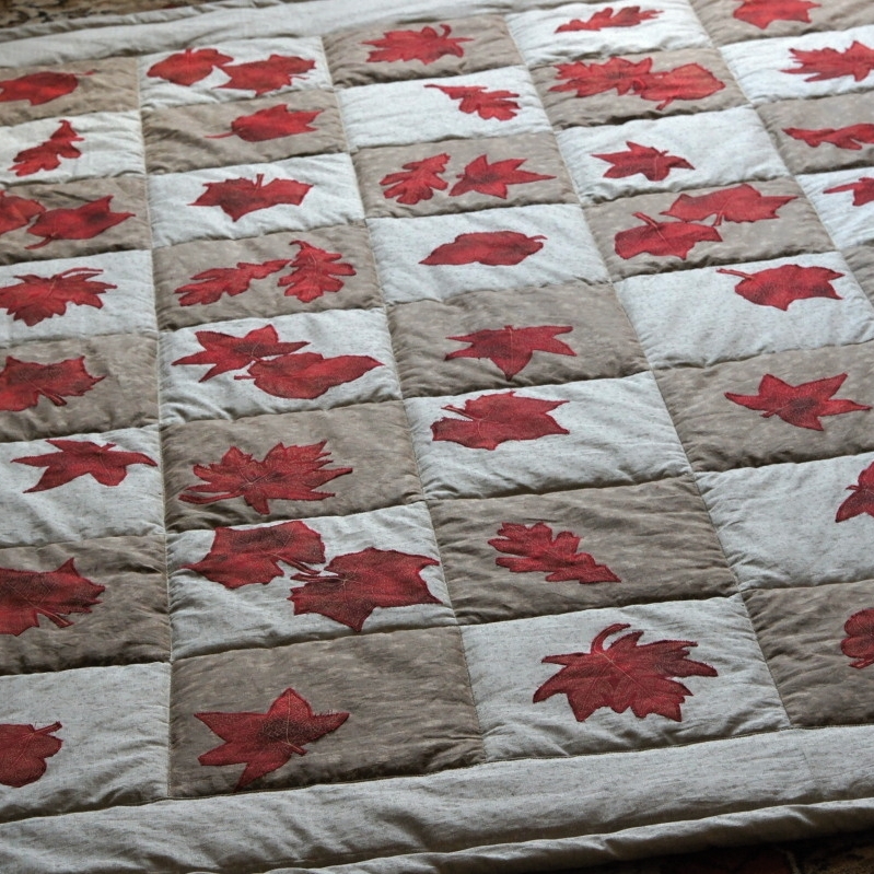 Patchworková deka Podzim v čarovné zahradě