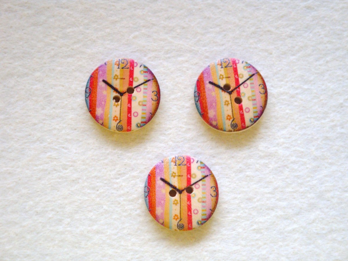 Knoflíky hodiny - 2 kusy