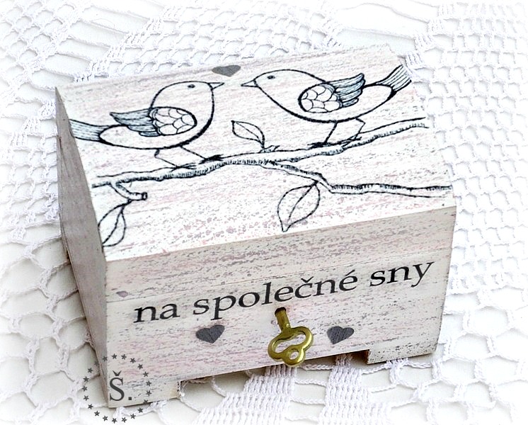 svatební truhlička - pokladnička