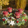 Adventní věnec na kovovém základu