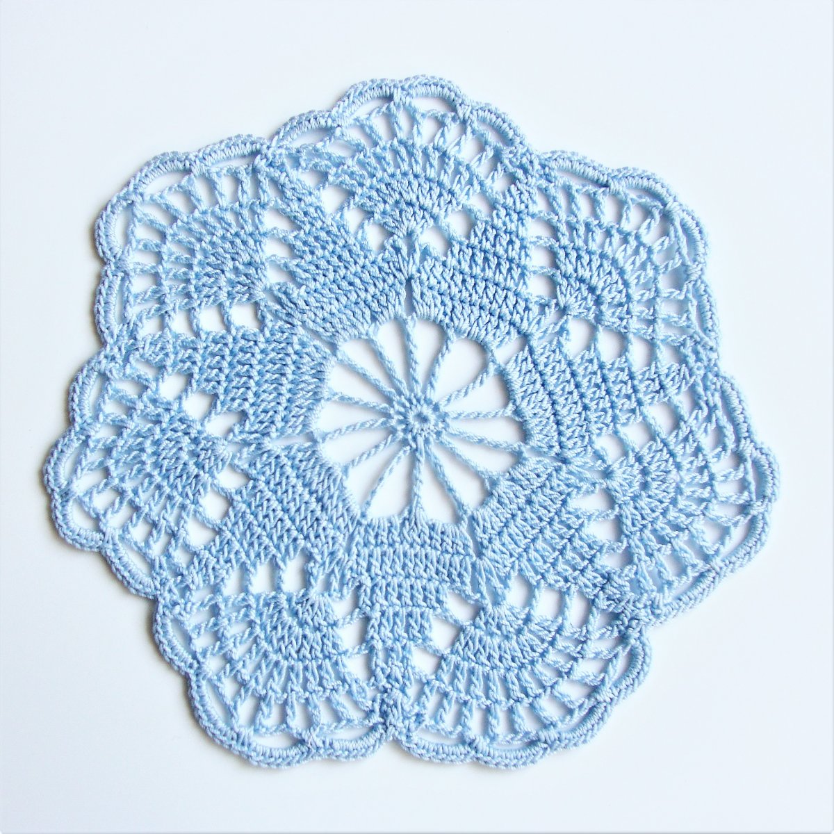 Háčkovaná krajka do lapače snů 18 cm