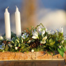 Jarní svícen se sukulenty