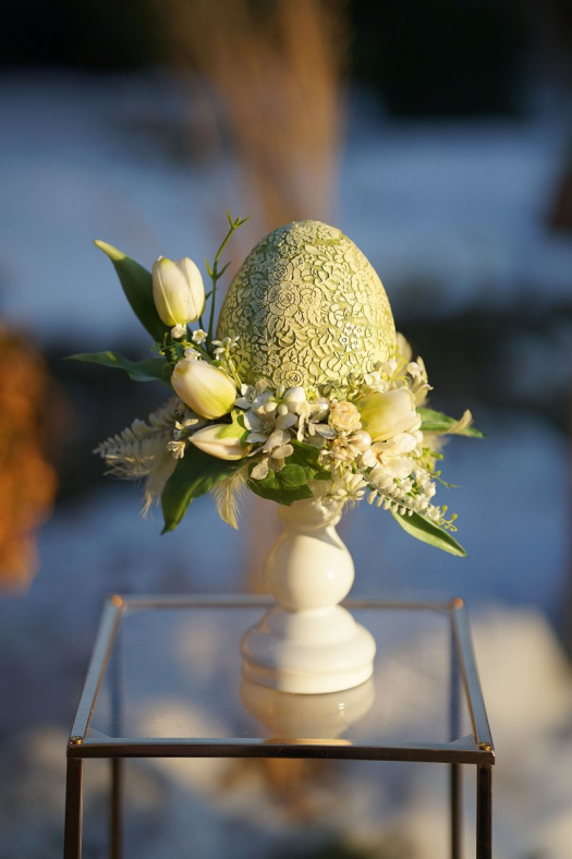 Velikonoční vejce s tulipány 