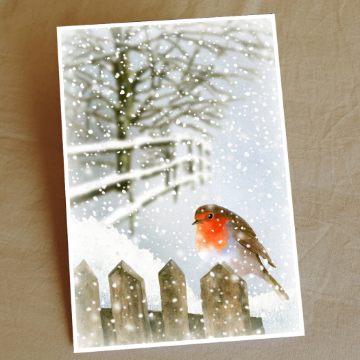 Přání ČERVENKA NA PLOTĚ