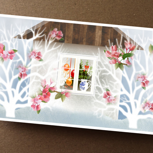 Přání - BÍLÝ DOMEČEK