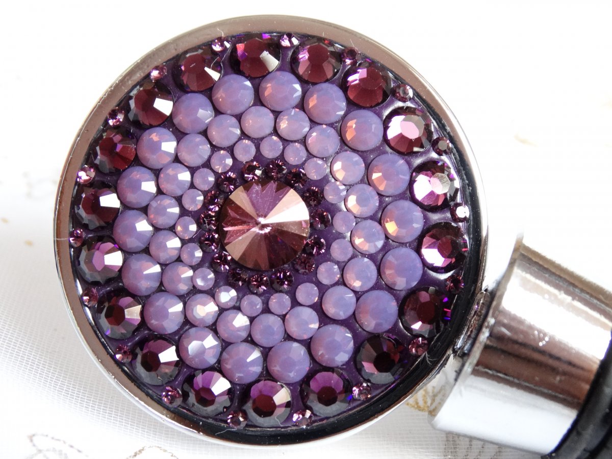 Zátka na láhev- Ametystová mandala 