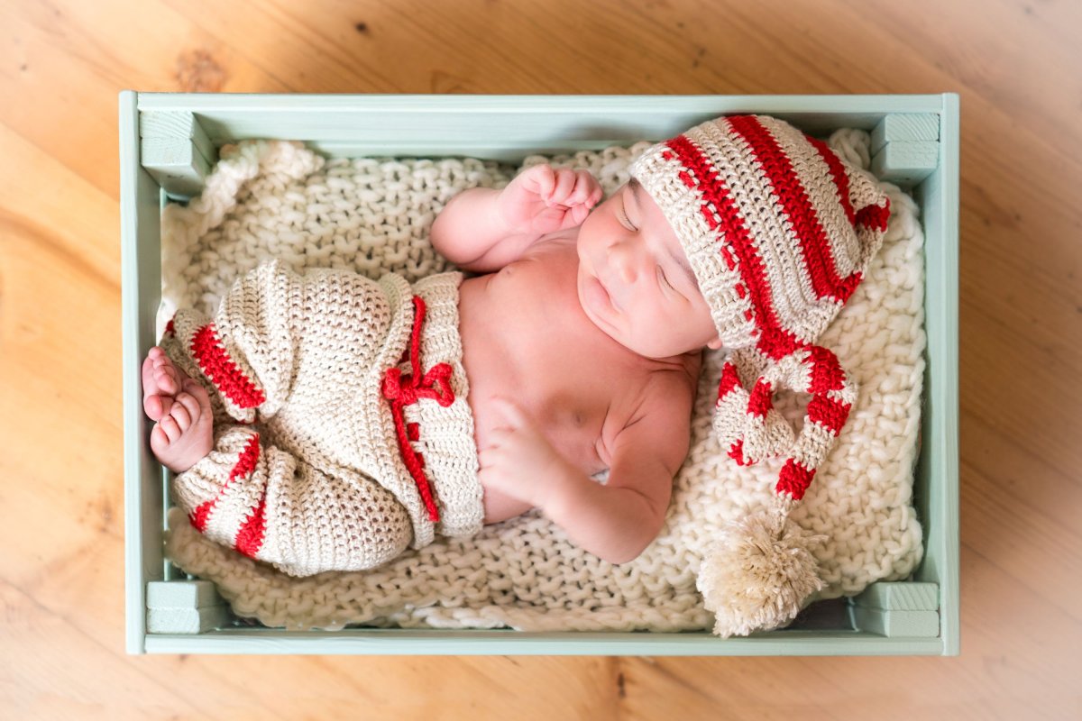 Newborn háčkovaný setík na focení