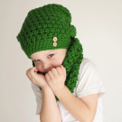 zelený baretkový (set čiapkošálový)