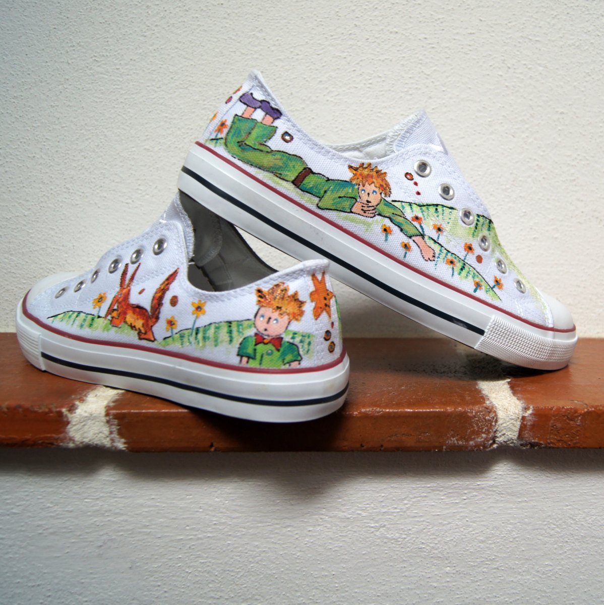 Malované tenisky Malý Princ vel. 37-40 na objednávku