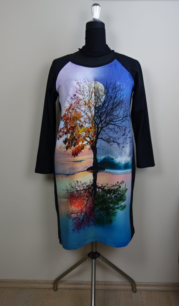 Šaty strom vel.4XL-5XL