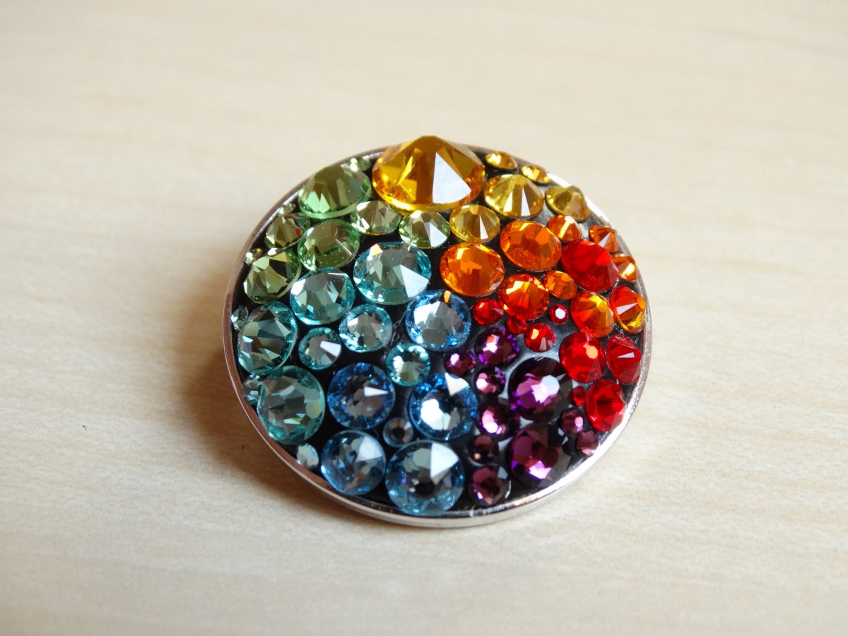 Čakrová kulatá brož č.2