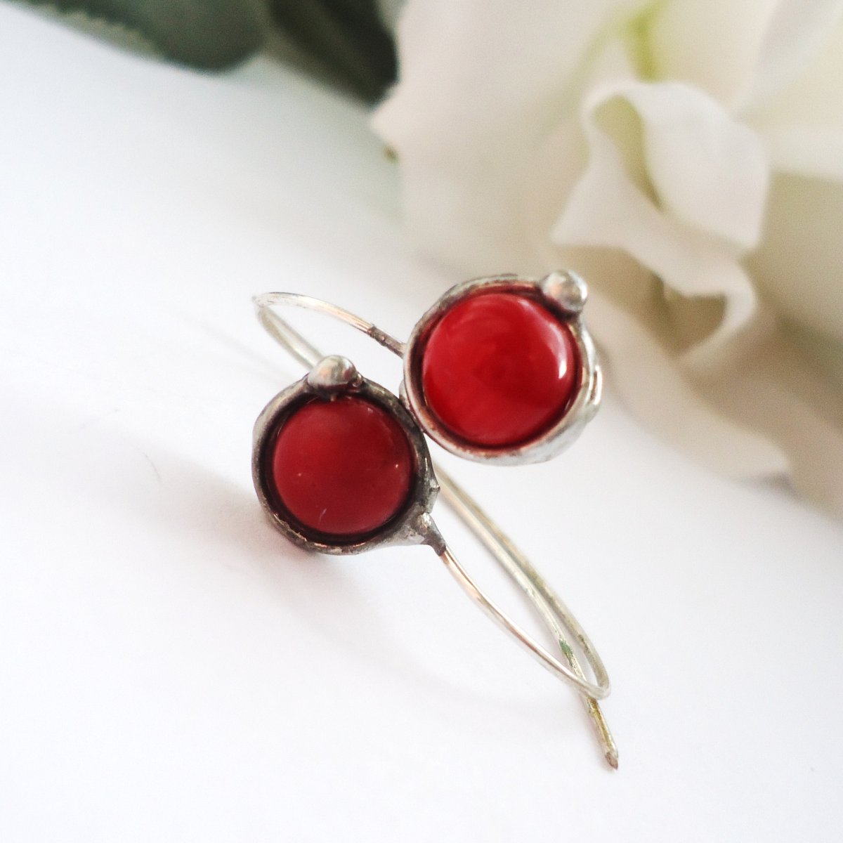 Korálové náušničky ...