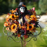 Halloweenský věnec v Gothic stylu v podzimních barvách