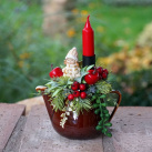 Vánoční svícen v keramice