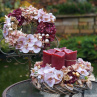 Elegantní věnec s orchidejemi