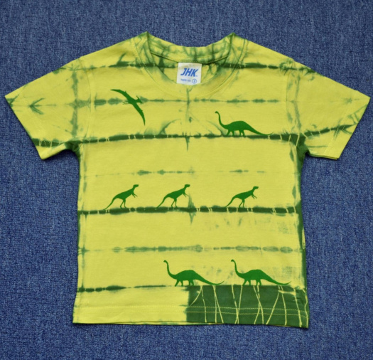 Žlutozelené dětské tričko s dinosaury (2 roky) 11709823