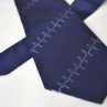 Doktorská kravata s EKG křivkou - tmavě modrá 7904260
