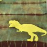Zeleno-hnědé dětské tričko s dinosaury (5-6 let) 12206546