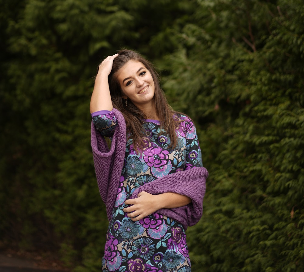 Maxi vesta fialová vel. uni 