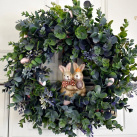 velikonoční věneček se zajíčky ..