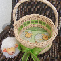 Košíček na 10 vajíček - ovečka nebo beránek