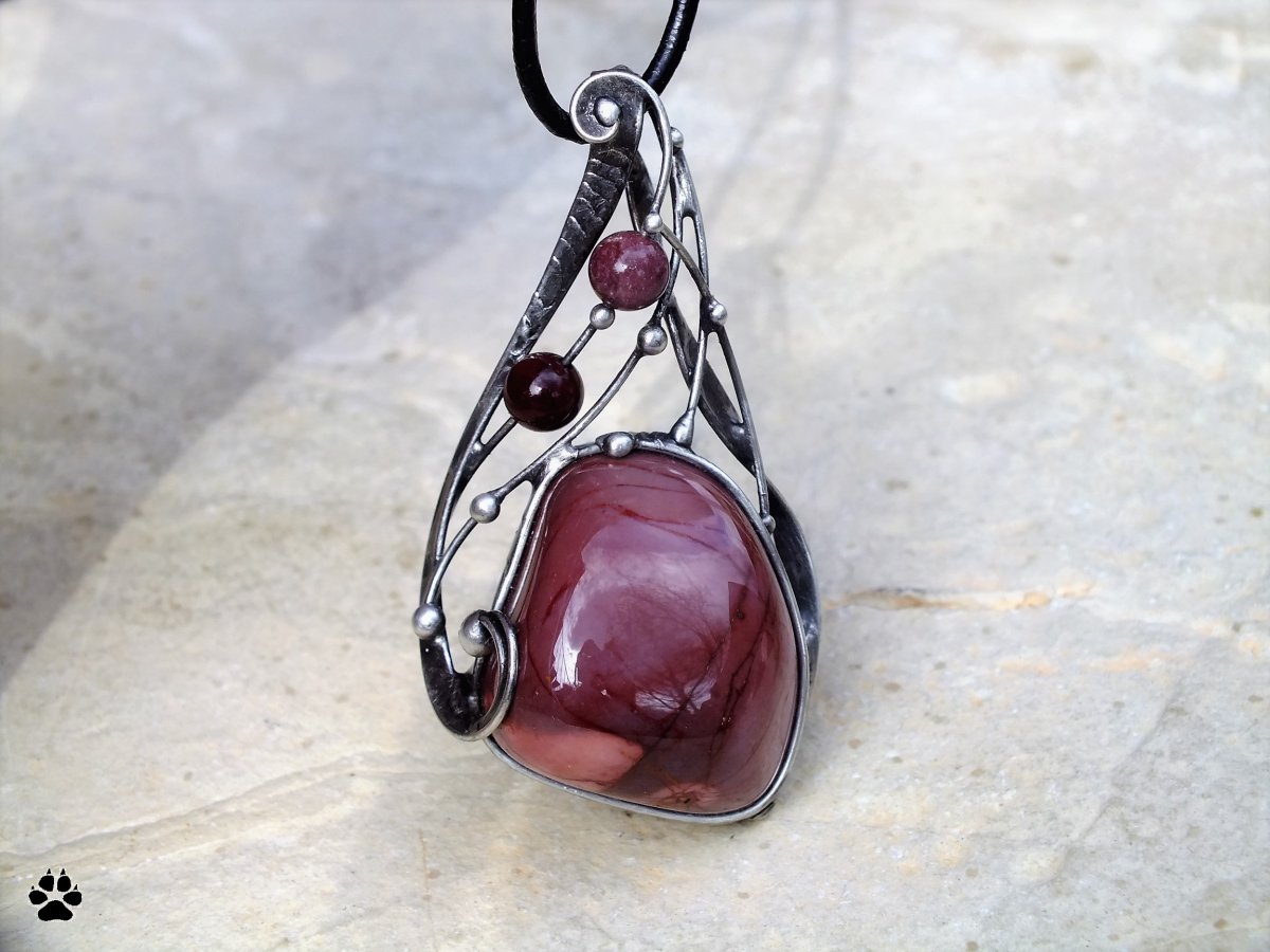 Náhrdelník Chloe - jaspis mookait